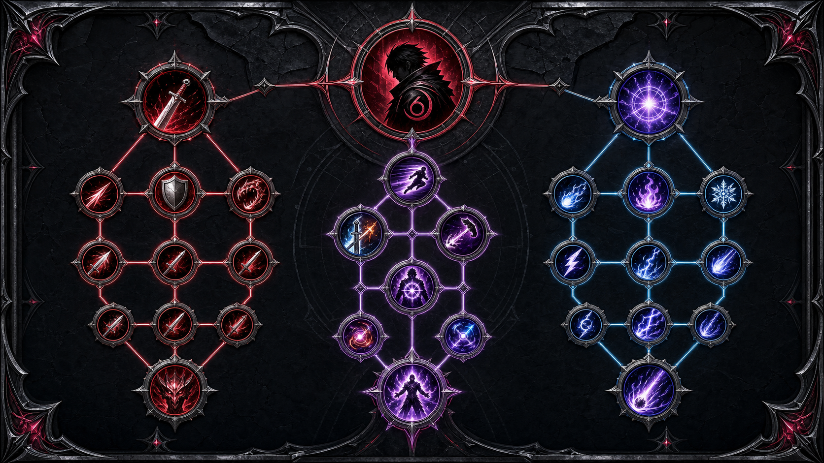 Zane skill tree system illustration